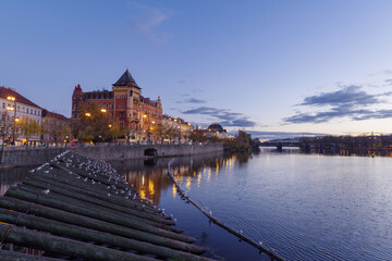 Vltava River in Prague, Czech Republic