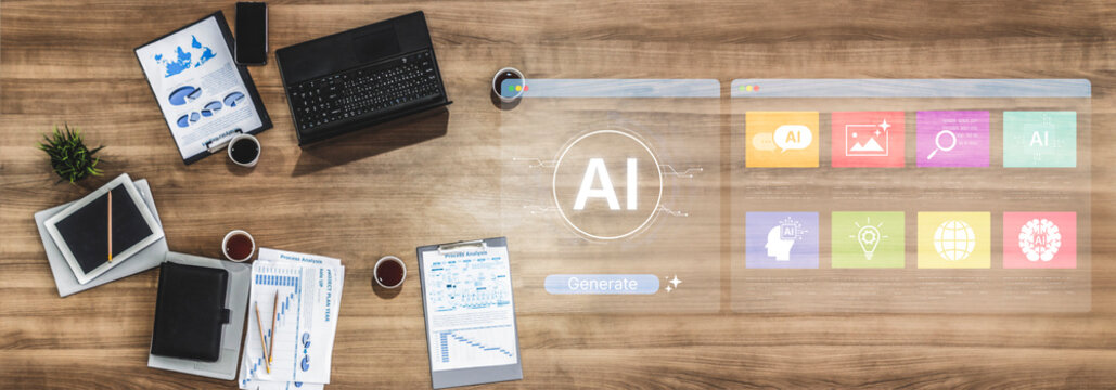 A user interface for a generative AI platform. This technology uses machine learning to create new digital content, automate tasks, and provide intelligent solutions. Fermion