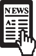 Modern news announcement design with bold typography and color accents