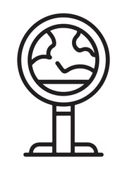 Urban climate monitoring icons and symbols for environmental data visualization silhouette