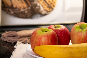 Cozy Kitchen Still Life with Fresh Fruit