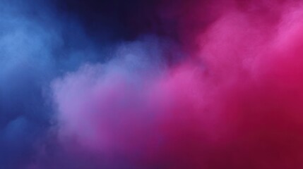 Colorful vapor clouds in shades of blue and pink creating a dreamy background for artistic or creative design purposes, evoking emotions and imagination