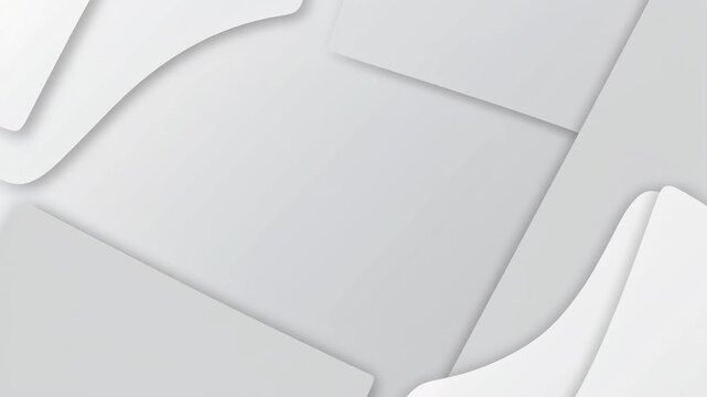 Dynamic white paper layers shifting subtly for modern presentation background motion