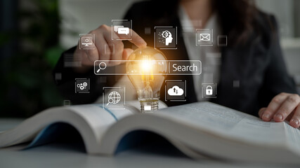 Naklejka premium SEO tools enhance digital visibility with search engine research, keyword strategy, and search data to optimize online performance. Latch