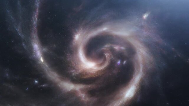 Watch the stunning black hole devour space and time in this captivating galaxy animation
