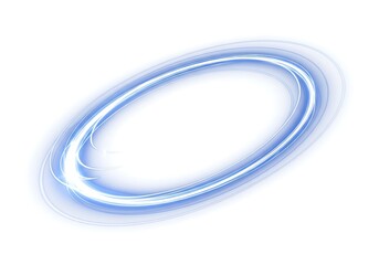 Glowing blue ring of light with subtle sparkles