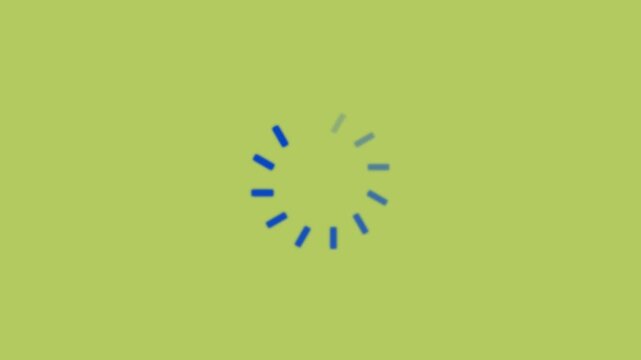 Minimalist Black Loading Spinner Animation on Pure 
