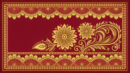 traditional Indian fabric motif generative ai