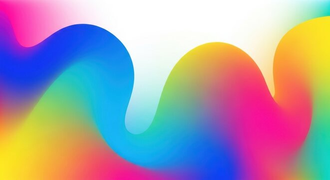 Abstract fluid gradient with vibrant rainbow colors creating dynamic visual flow