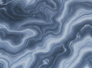 Obraz premium 濃淡のブルーが流れるように広がるマーブルテクスチャ 深みのある抽象的なストーンパターン 背景素材・壁紙・パッケージデザインに最適