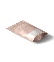 Elegant coffee bag mockup with blank label ready for your brand design promotion