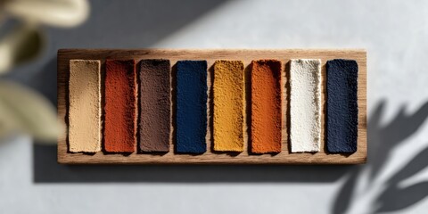 Color palette showcasing earthy tones for design projects