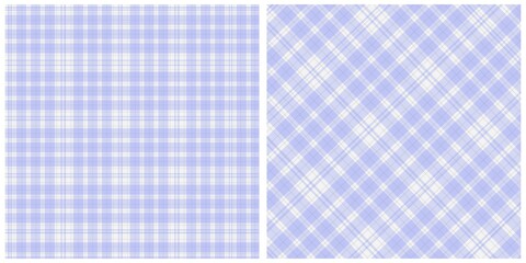 Soft Lavender and White Plaid Patterns Collection