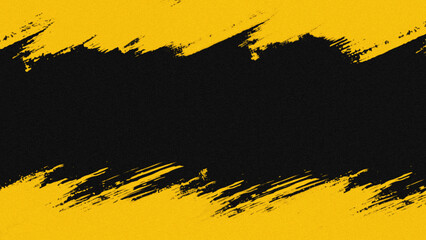 Yellow grunge strokes on dark black background for "BLACK FRIDAY" poster or banner