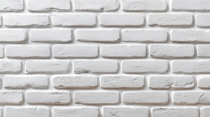 Textured White Brick Wall Background for Interior Design, Home Renovation, and Modern Aesthetic Projects, Ideal for Creative and Professional Use