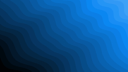 Abstract Blue Wave Gradient Pattern: Calming Ocean Effect, Deep to Light Background