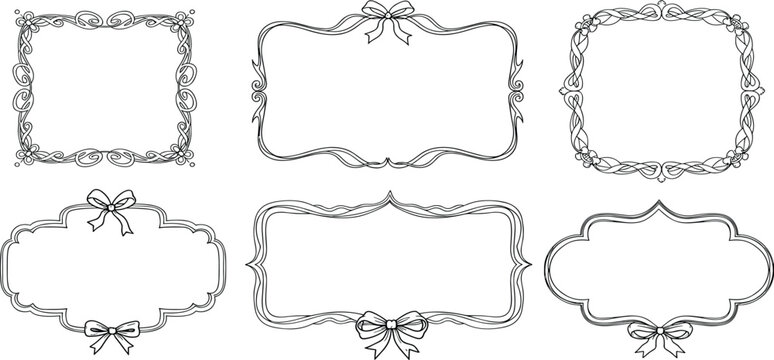 Decorative Borders and Frames Collection Ornate and Elegant Designs for Invitations, Cards, and Crafts