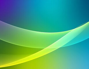 Transparent waves and lines abstract desktop wallpaper, bright meditative and colorful background