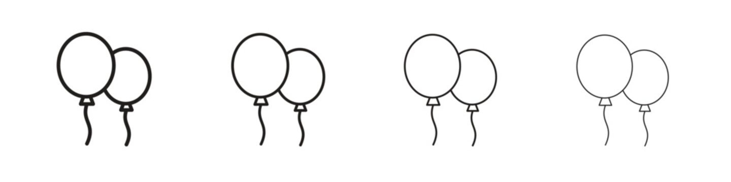 Balloons icons. premium symbol. Vector sign icon logo template.