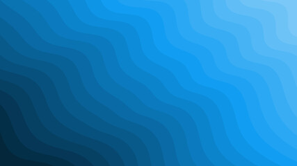 Abstract Wavy Lines Gradient Background: Smooth Ocean Blue Tones for Web, Design & Art Projects