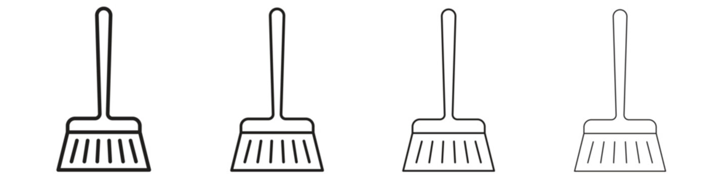 Broom icons. premium symbol. Vector sign icon logo template.