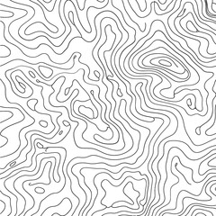 Fototapeta premium Abstract topographic map contour lines pattern background