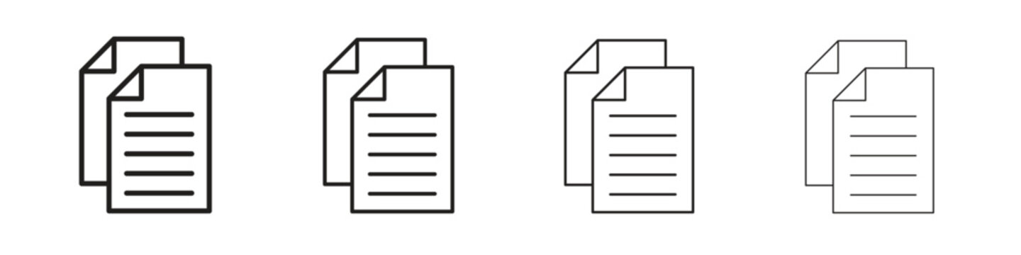 Duplicate icons. premium symbol. Vector sign icon logo template.