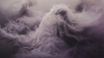 Abstract Cloudscape: Ethereal Swirls of Smoke, Light and Shadow, Dreamy Atmosphere.
