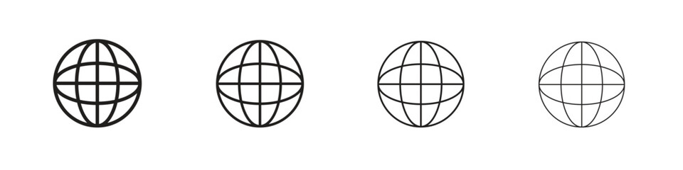 Globe icons. premium symbol. Vector sign icon logo template.