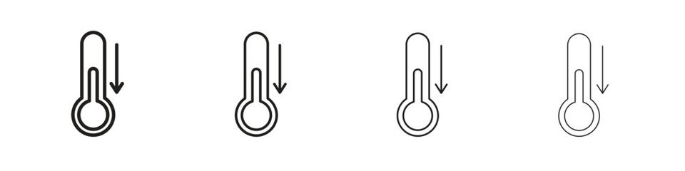Low Temperature icons. premium symbol. Vector sign icon logo template. © Franklin