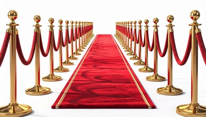 Red carpet leads through golden stanchions&mdash;ritual of glamour and curated arrival, where velvet ropes and warm shadows choreograph the emotional architecture of prestige, anticipation, and ceremonial p