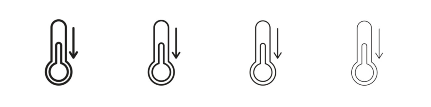 Low Temperature icons. premium symbol. Vector sign icon logo template.