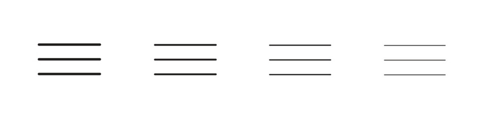 Menu icons. premium symbol. Vector sign icon logo template.