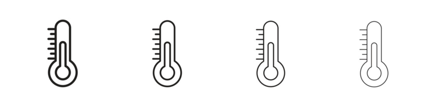 Temperature icons. premium symbol. Vector sign icon logo template.