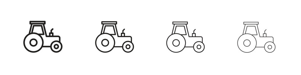Tractor icons. premium symbol. Vector sign icon logo template. © Franklin
