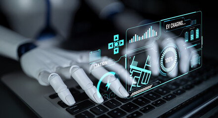 AI enhances EV charging systems by monitoring battery levels, optimizing charging paths, and guiding users to nearby stations for improved electric vehicle experience Latch
