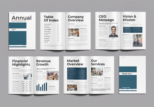 Annual Report Template Design