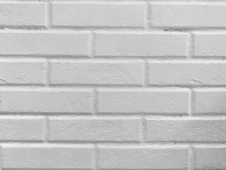 Contemporary brick wall with painted joints and shadow effects