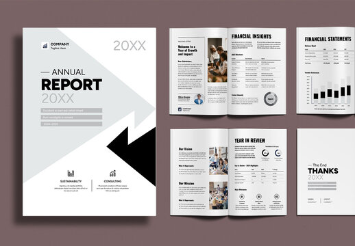 Corporate Annual Report Layout