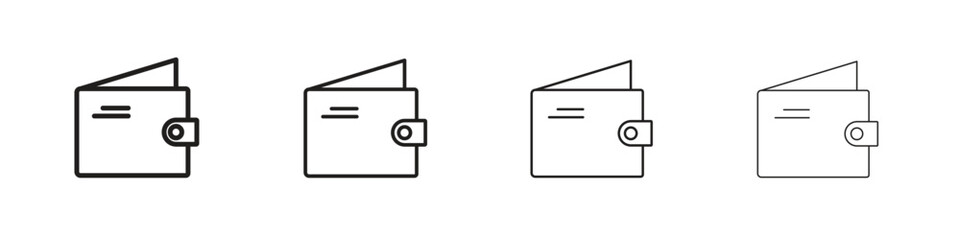 Wallet icons. premium symbol. Vector sign icon logo template.