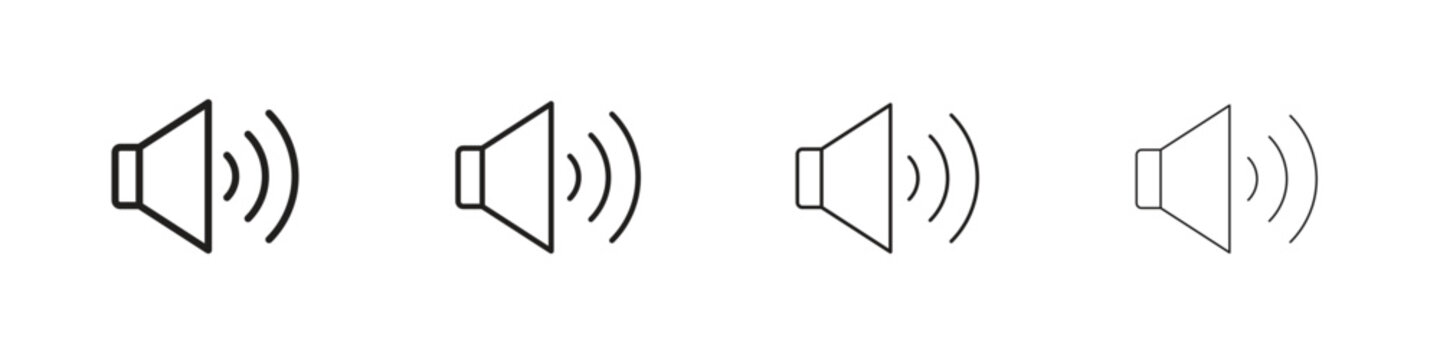 Volume icons. premium symbol. Vector sign icon logo template.