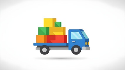 Naklejka premium colorful toy truck