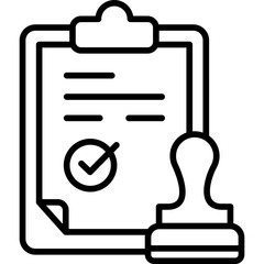 Approved outline icon