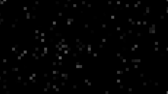 Scattered Gray Pixels on a Dark Background Abstract Digital Pattern black