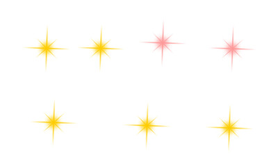Vibrant starburst and sparkle light effects for creative designs