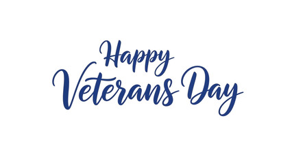 Elegant Happy Veterans Day lettering for patriotic celebrations and heartfelt gratitude designs