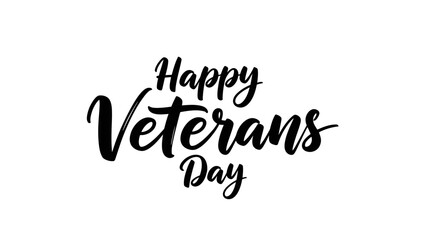 Show your appreciation with this Happy Veterans Day design, perfect for celebrations and remembrance messages