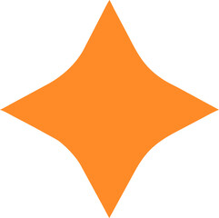 Obraz premium Square Star Vector Art abstract orange background