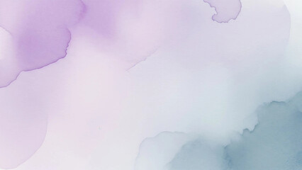 Soft watercolor wash background with calming lilac and blue tones for stunning modern design projects and web templates or peaceful relaxing backdrops