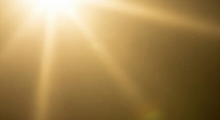 Golden Yellow Rays. Soft Spiritual Light Burst. Minimal Abstract Background.